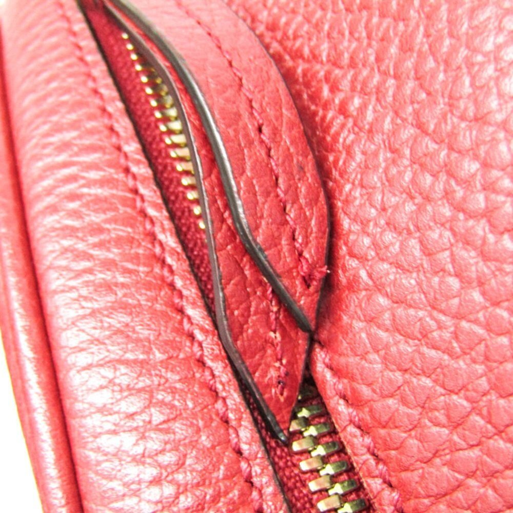 GUCCI Red Leather Backpack - Picture 9 of 12